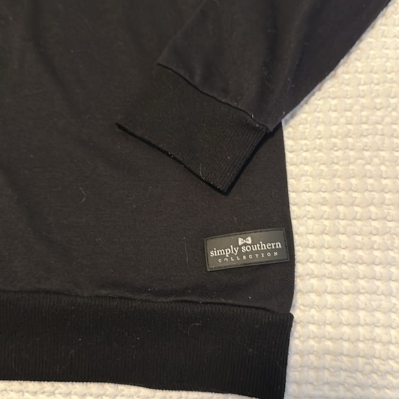 Simply Southern Black High-Neck Sweatshirt - Picture 2 of 4